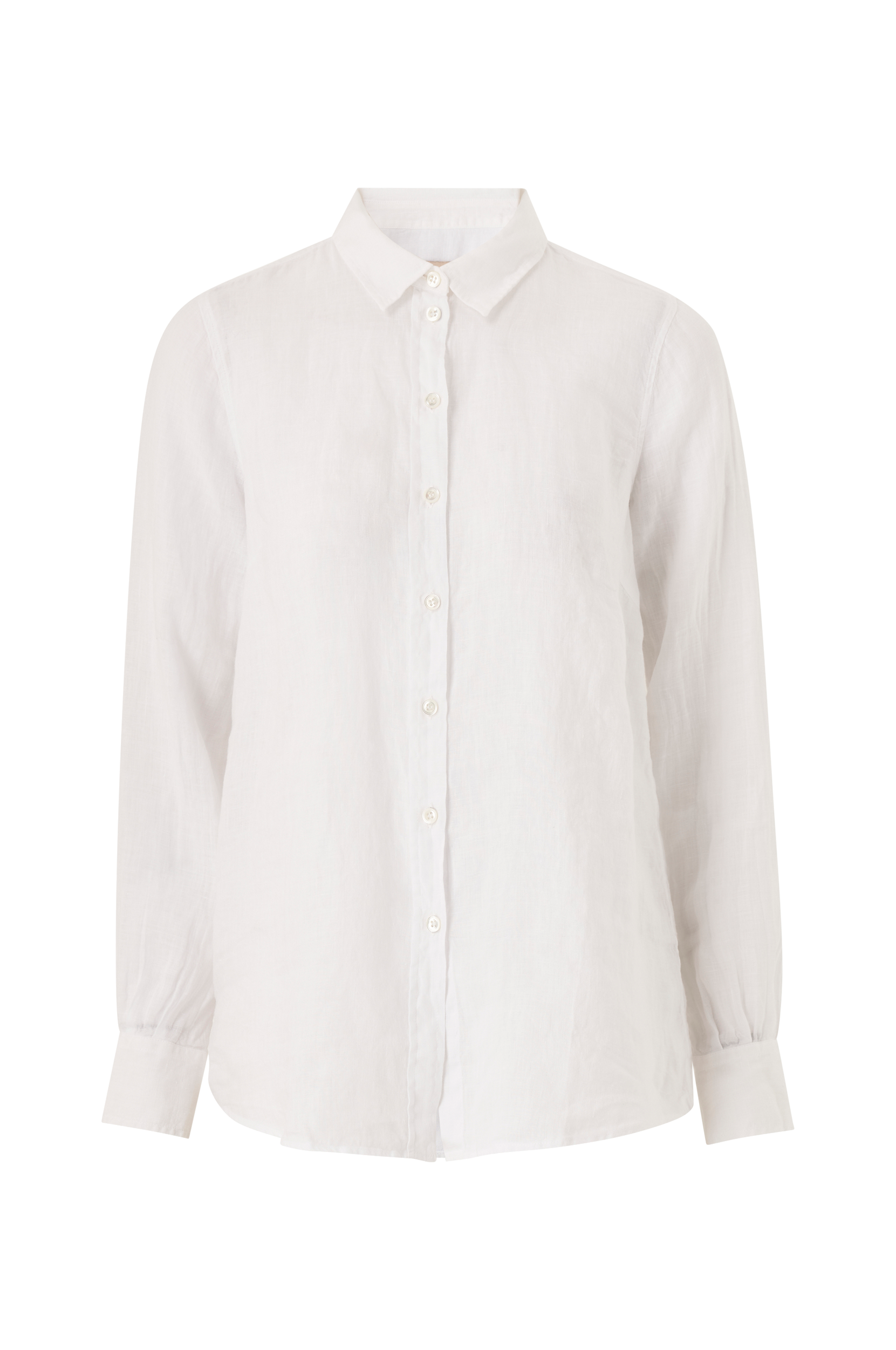 MOS MOSH - Hørskjorte Karli Linen Shirt - Hvid - 38/40