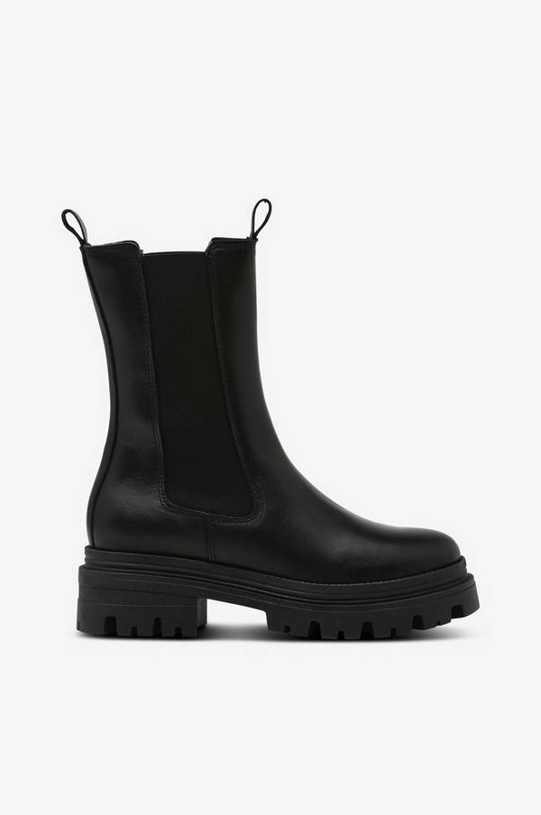 smog Udvalg Portal Tamaris - Boots i læder - Sort - 40 - Støvler - Tøj til kvinder (31114059)
