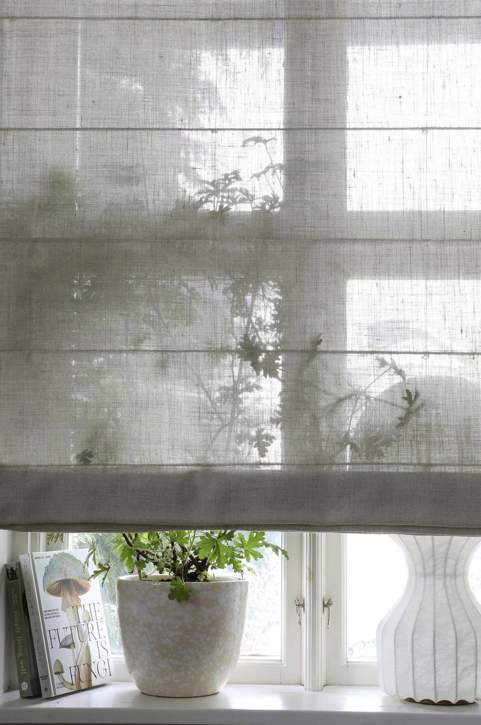 Mimou Hissgardin Ellie halvlinne 220 cm hög, natur från Mimou, bild 2