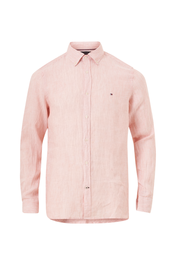 Fahrenheit sponsor Bøje Tommy Hilfiger - Airy Cotton Linen K/Æ Skjorte - Skjorter - Tøj til mænd  (30748438)