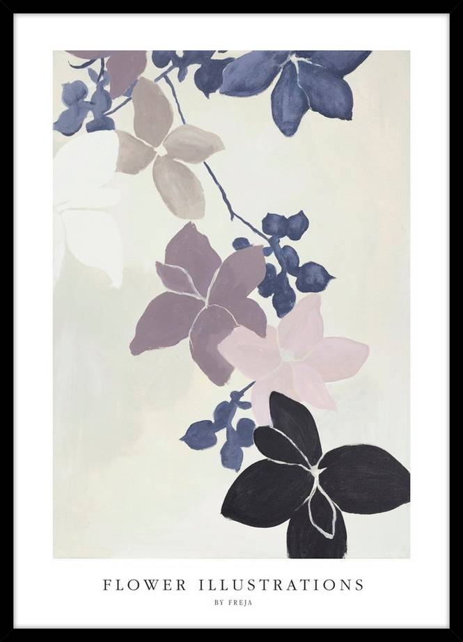 Tavla The scent of flower, Svart ram
