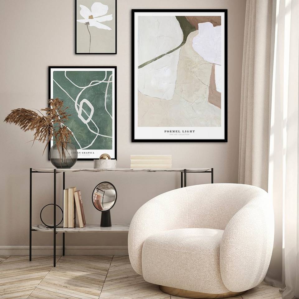 Malerifabrikken Tavla Green grafica, Svart ram, grön från Malerifabrikken, bild 2