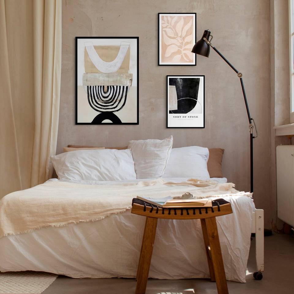 Malerifabrikken Tavla Retro revival, Svart ram, beige från Malerifabrikken, bild 2