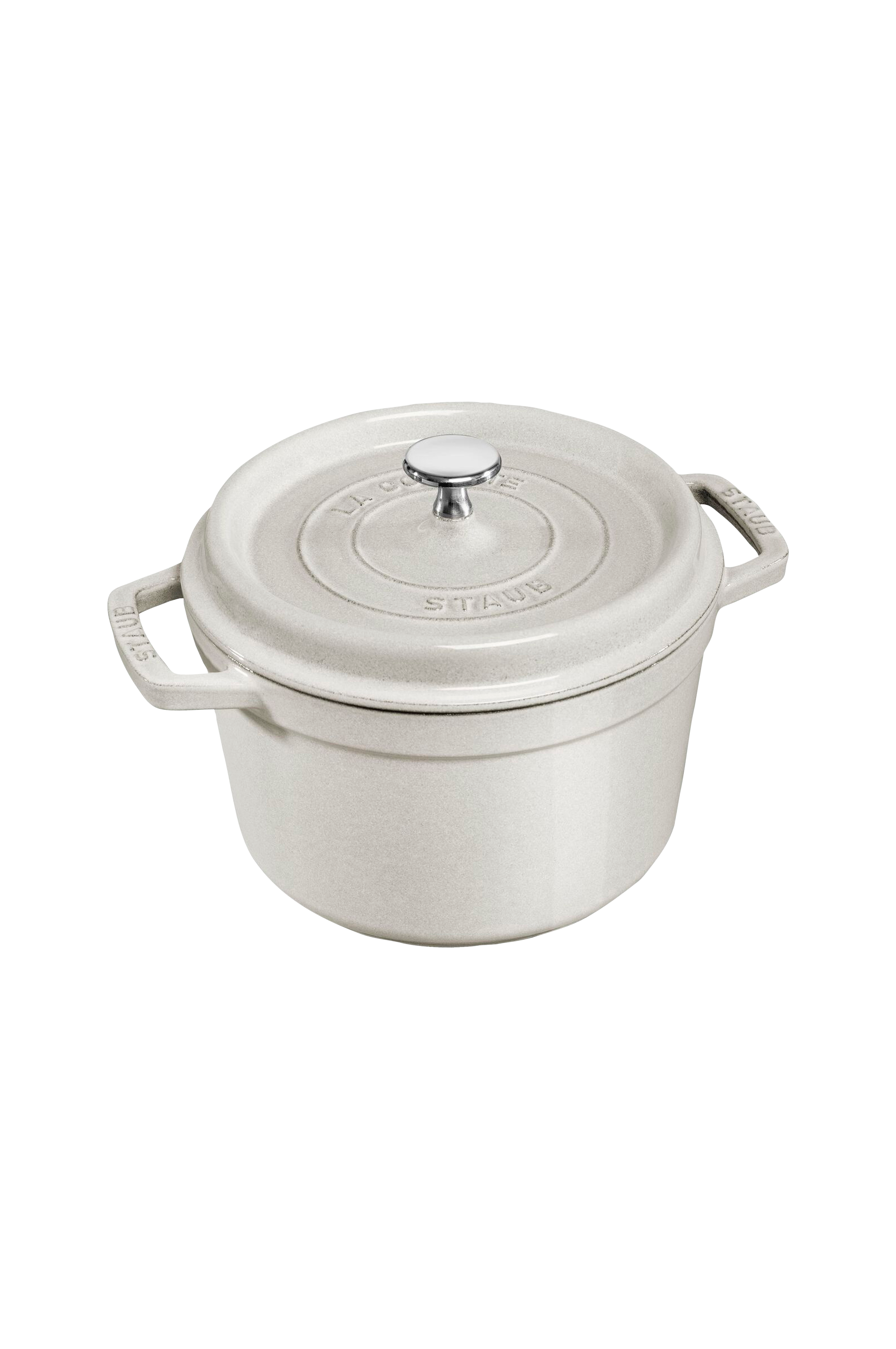 Staub Gryde La Cocotte rund dyb 24 cm, l - Grå - Gryder | Ellos.dk