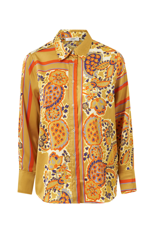 co’couture - Skjorte ScarfCC Shirt - Gul - 40