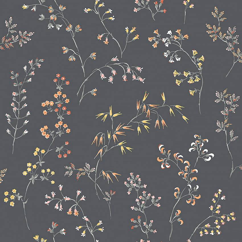 Wallpaper by ellos - Tapet Lilja - Svart - present/presenttips