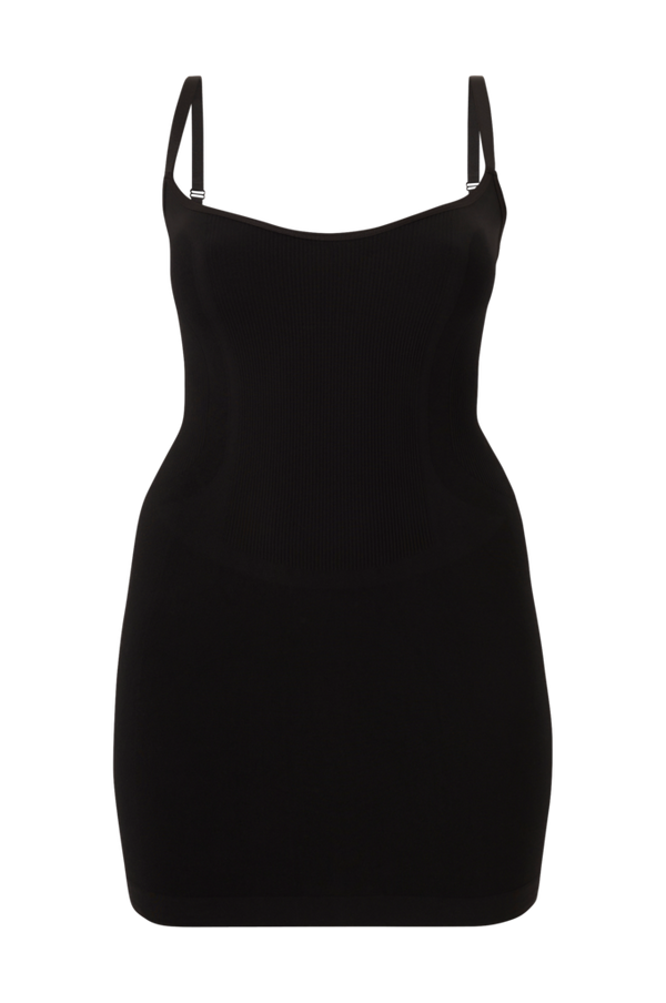 Zizzi - Underkjole Dress Shapewear Open Bust - Sort - 42/48
