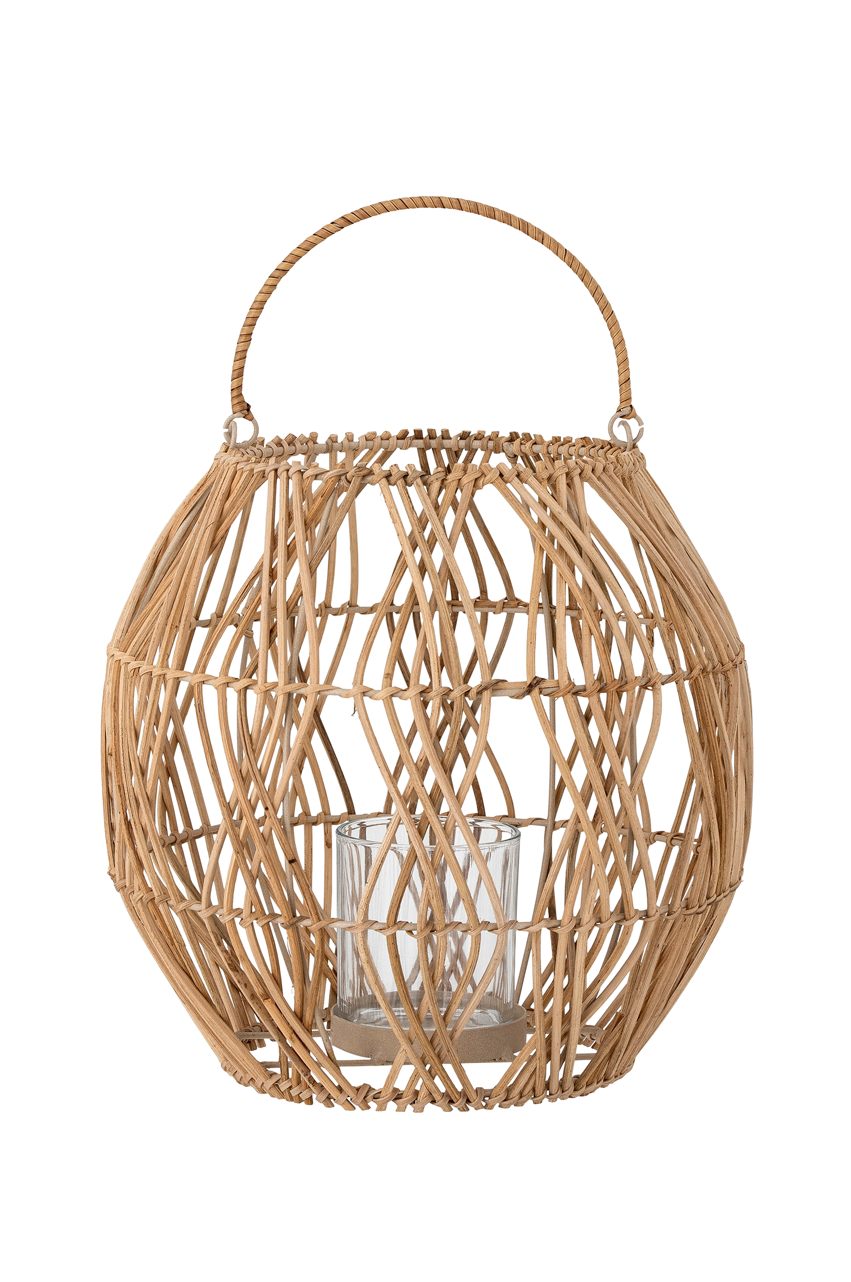Bloomingville - Lykta med glas Maiga - Beige