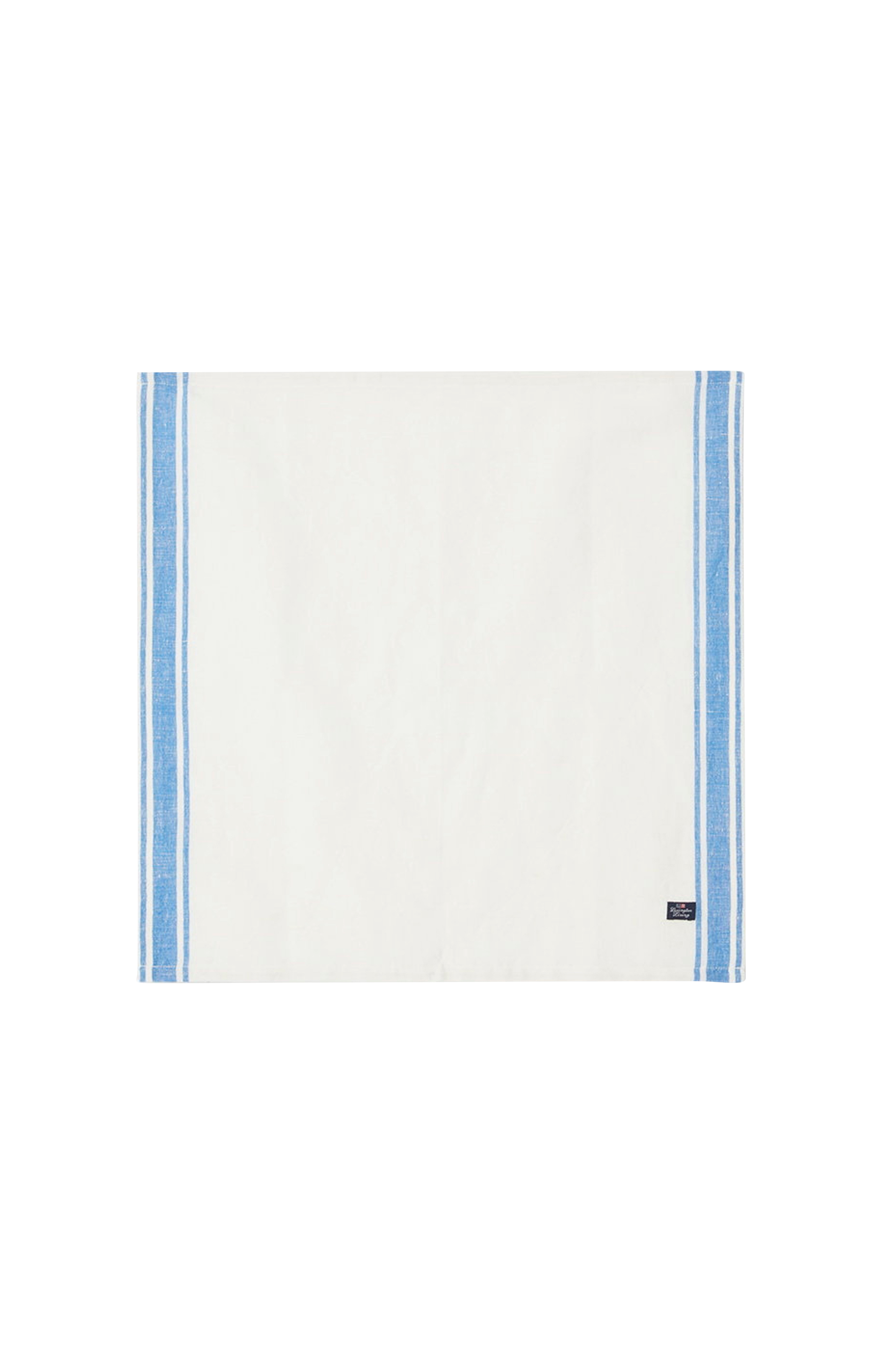 Lexington Serviet Linen Cotton Napkin with Side Stripes Hvid