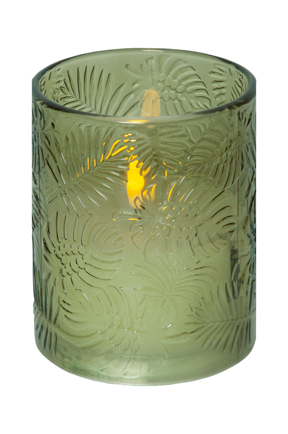 Star Trading LED Blockljus Flamme Leaf 12,5 cm, grön från Star Trading, bild 2