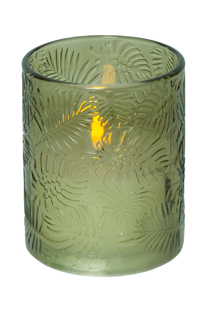 LED Blockljus Flamme Leaf 12,5 cm