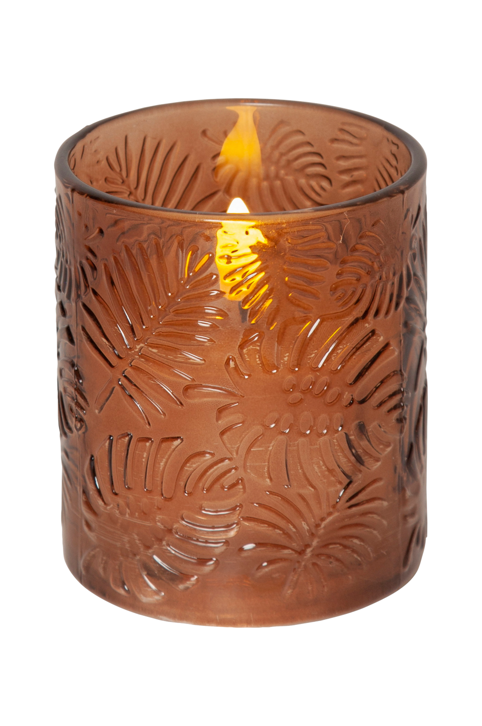 Star Trading LED Blockljus Flamme Leaf 10 cm, brun från Star Trading, bild 2