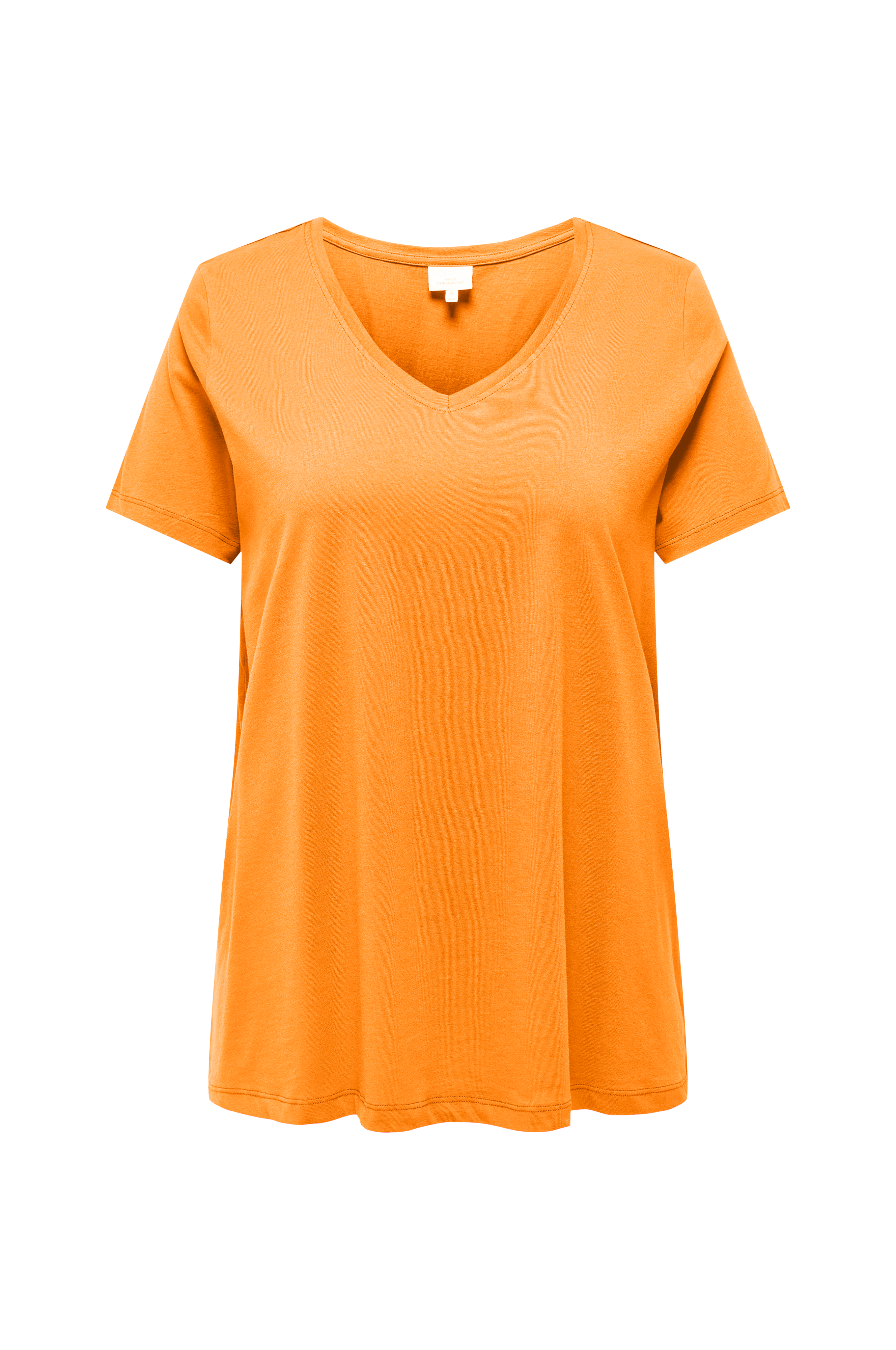 Tee S/S carBonnie V-neck Topp Only - A-shape Orange Carmakoma Toppar Life -