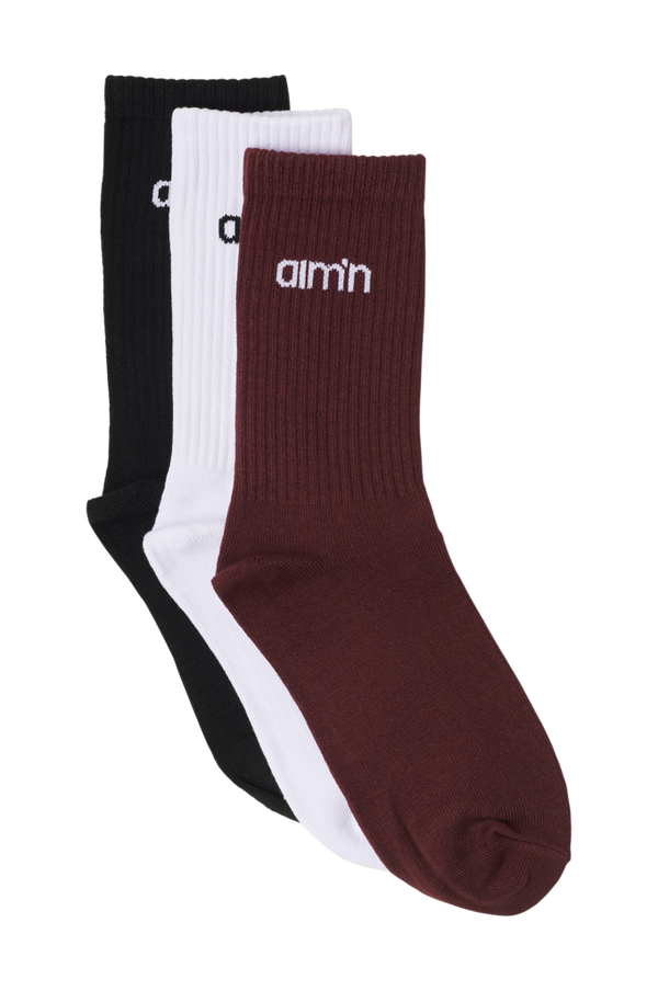 Aim'n - Strømper Aim'n Logo Socks 3-pak - Rød