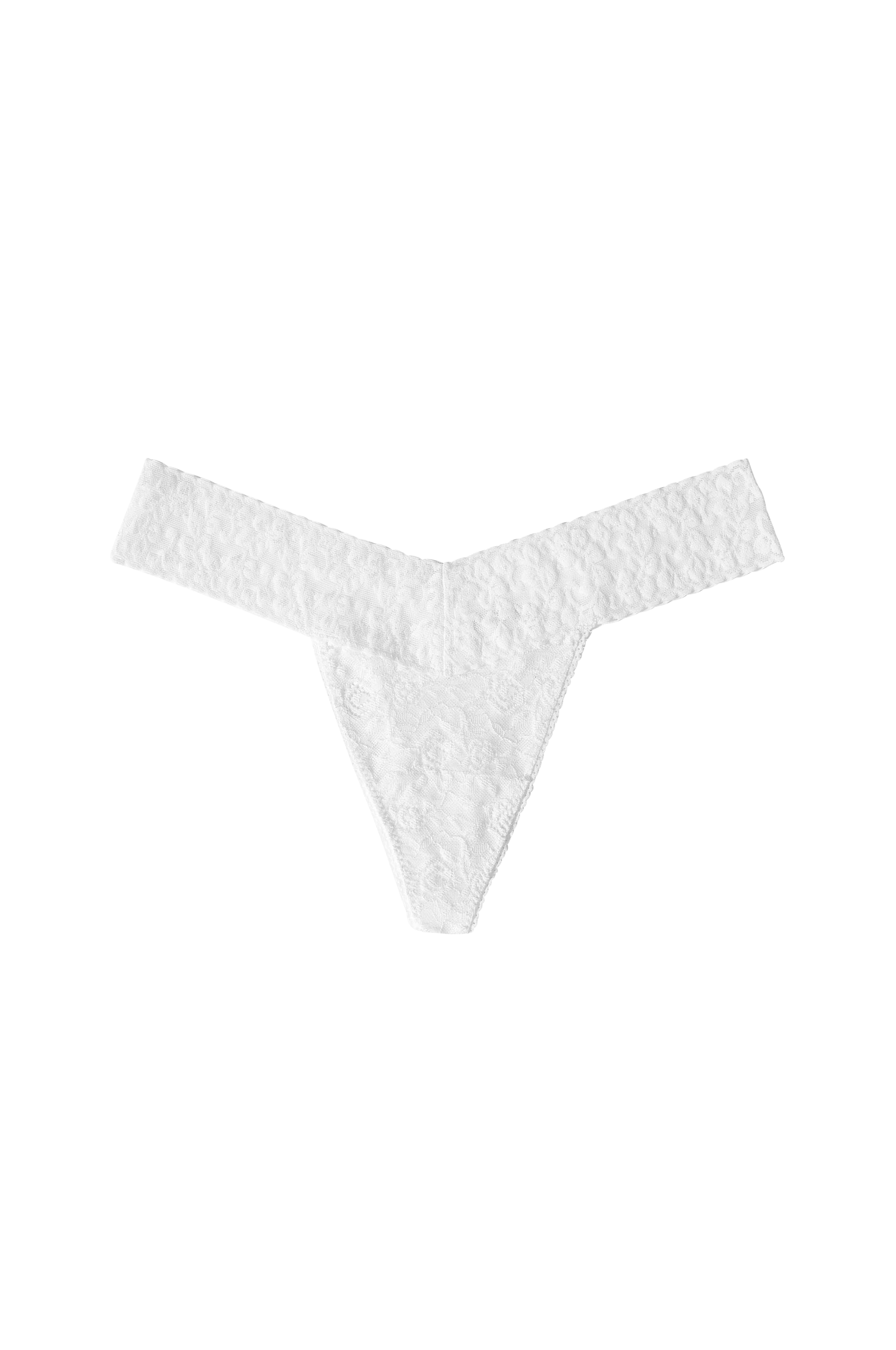 Lace Laboratory Stringtruser Lace Thong - Hvit - Stringtruser