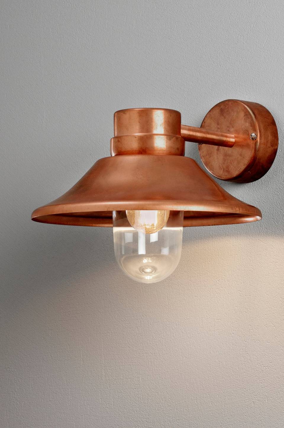 Konstsmide Vägglykta Vega höjd 26,5 cm, koppar från Konstsmide, bild 5