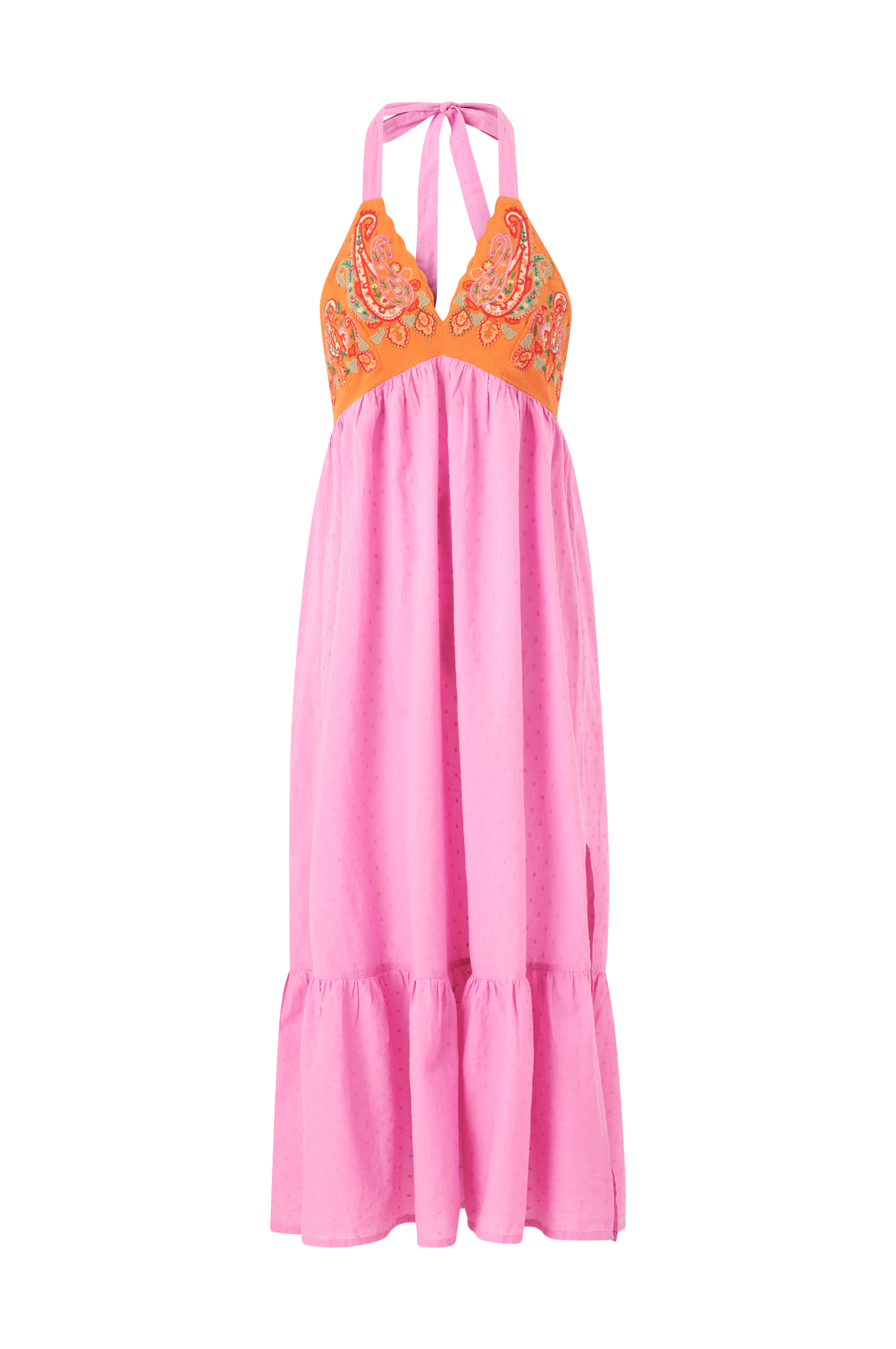 Vero Moda Kjole vmTrine Dobby Maxi Dress Rosa - Maxikjoler | Ellos.dk
