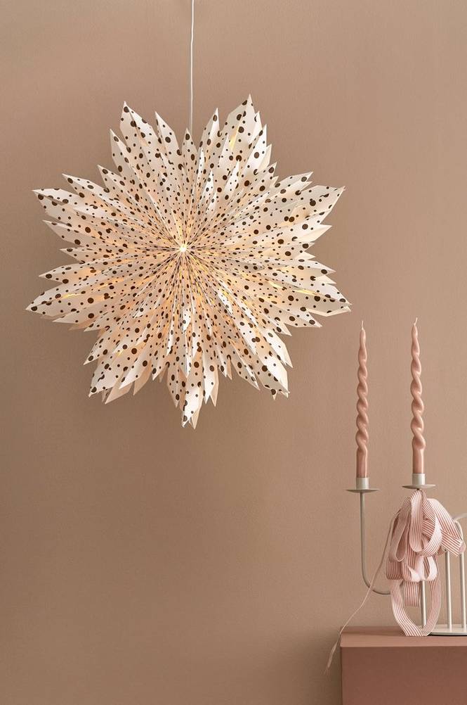 Pappersstjärna Dots Ø 58 cm