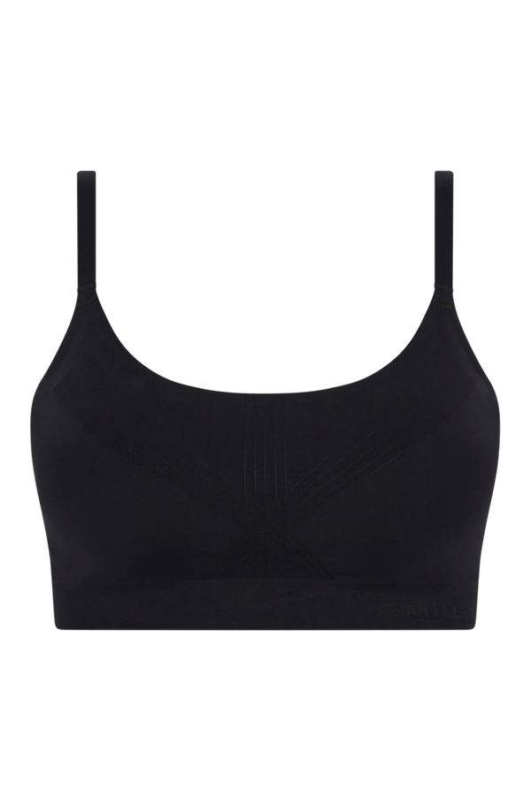 Chantelle - Blød BH Smooth Comfort Wirefree Support T-shirt Bra - Sort - 44