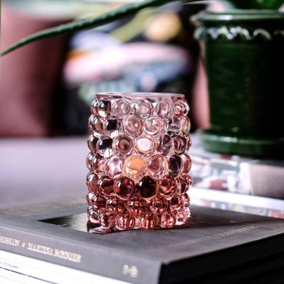Skogsberg&Smart Ljuslykta Hurricane Lamp Boule Rosé, rosa från Skogsberg&Smart, bild 2