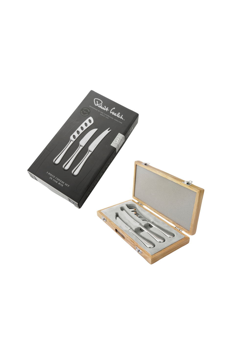 Robert Welch Ostknivar Gourmet Radford Bright, set i 3 delar, silver från Robert Welch, bild 5