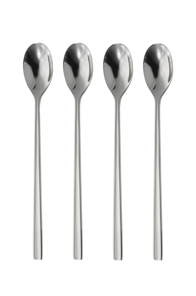 Teskje Blockey Bright med langt skaft, 4-pk