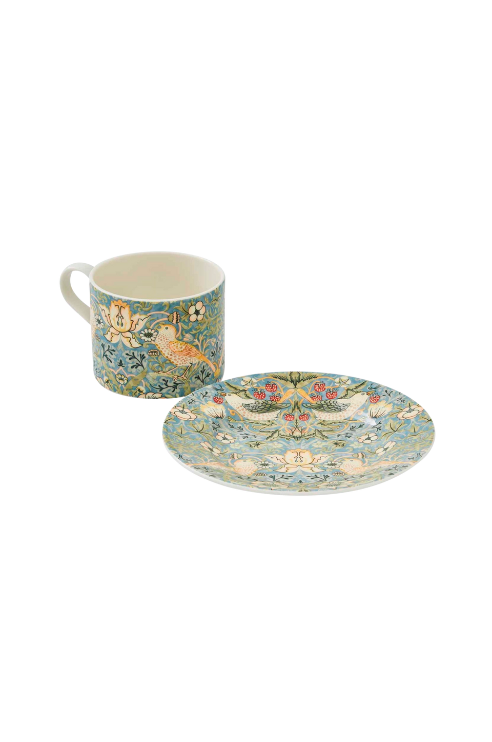 Spode Tekopp med fat Morris & Co Strawberry Thief, flerfärgad från Spode, bild 5