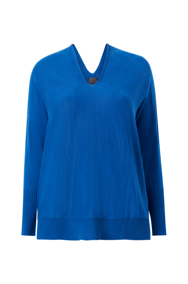 Persona by Marina Rinaldi - Trøje Sweater Azzurro - Blå - 46/48