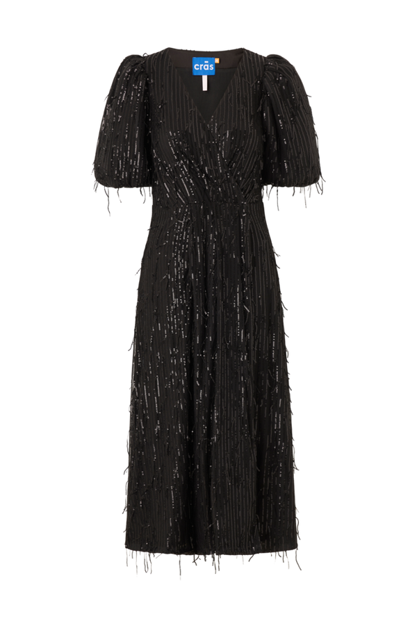 Cras - Slå-om kjole Dakotacras Dress - Sort - 42