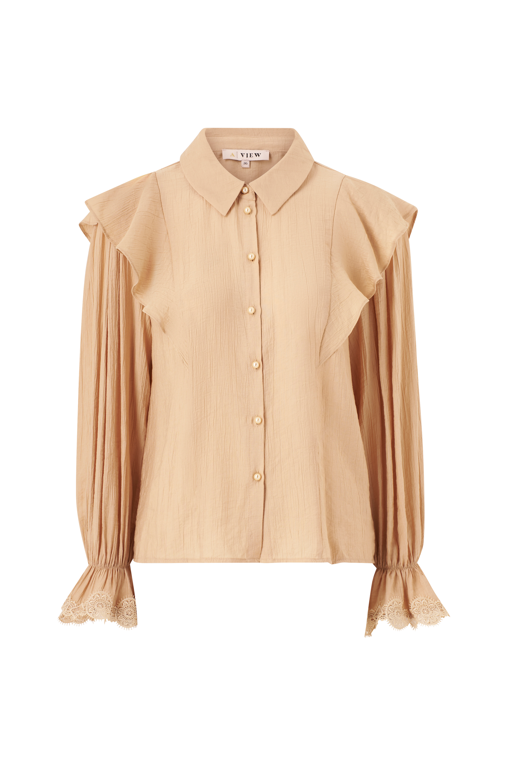 A-View - Bluse Sophie Shirt - Beige - - Skjorter - Tøj til kvinder (31153865)