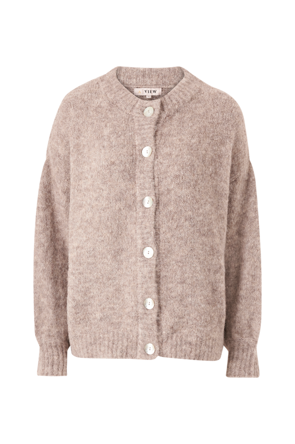 A-View - Cardigan Patrisia Solid Knit Cardigan - Brun - 40