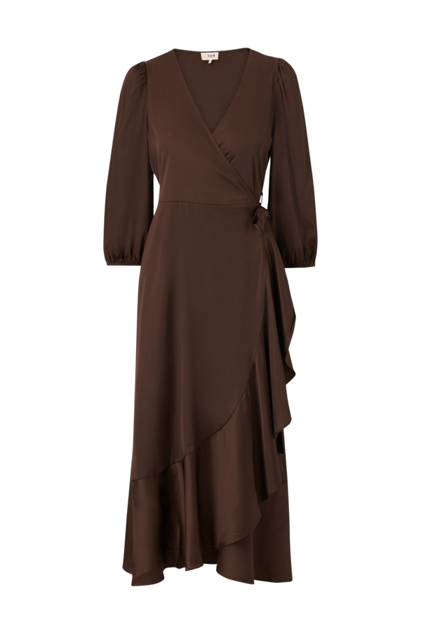 A-View - Maxi kjole Camilja Dress - Brun - 36