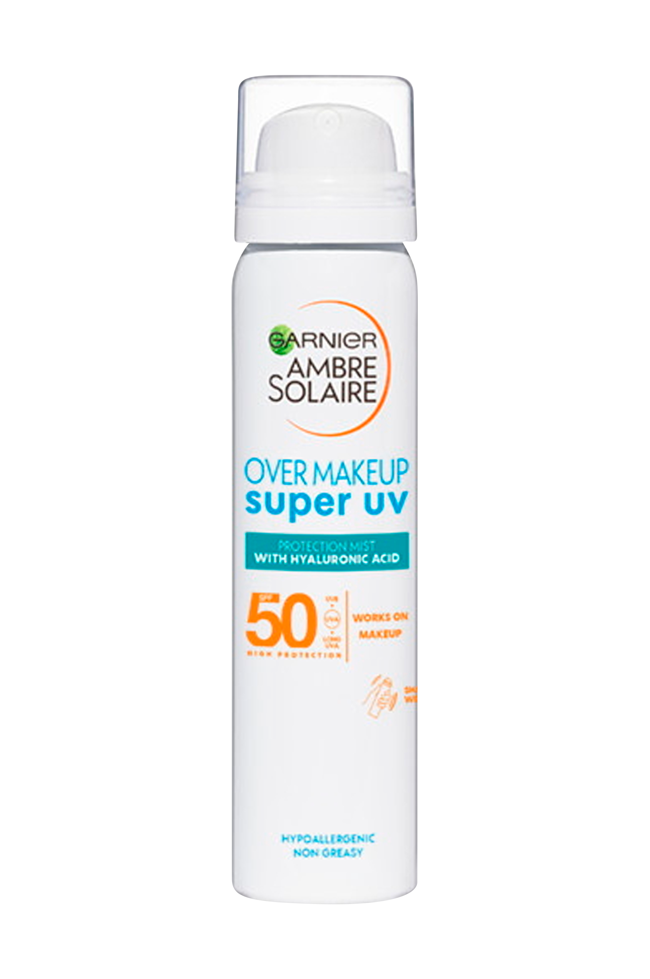 Garnier Ambre Solaire Super UV Over Makeup Protection Mist with 