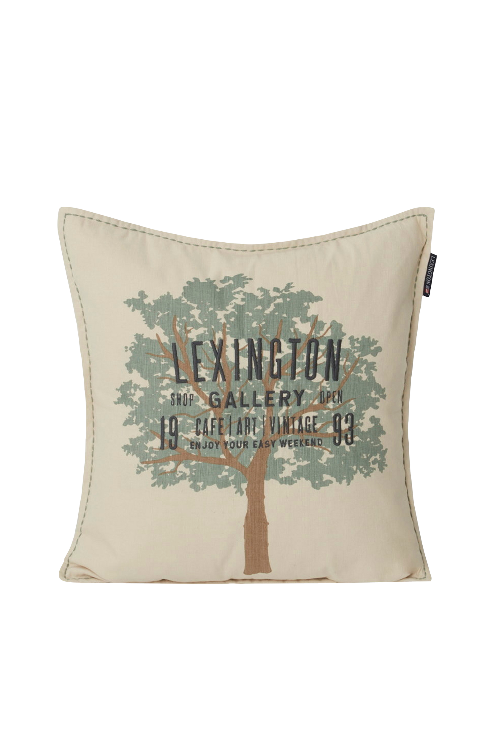 Lexington - Kuddfodral Tree Logo Linen/Cotton Pillow Cover - Beige - 50X50