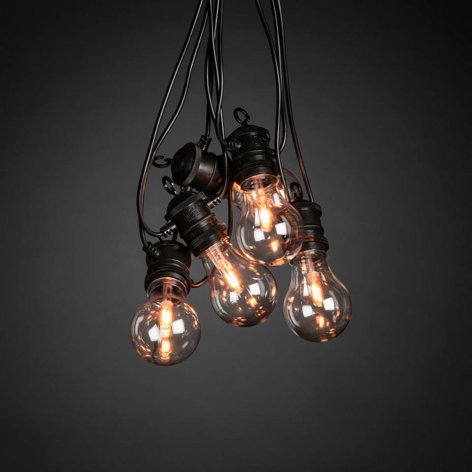 Konstsmide Tilläggsslinga E27 10 LED utbytbar, svart från Konstsmide, bild 2
