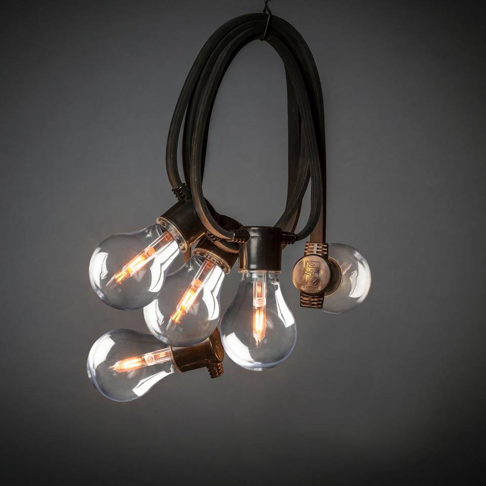 Konstsmide Tilläggsslinga E27 10 LED utbytbar, svart från Konstsmide, bild 2