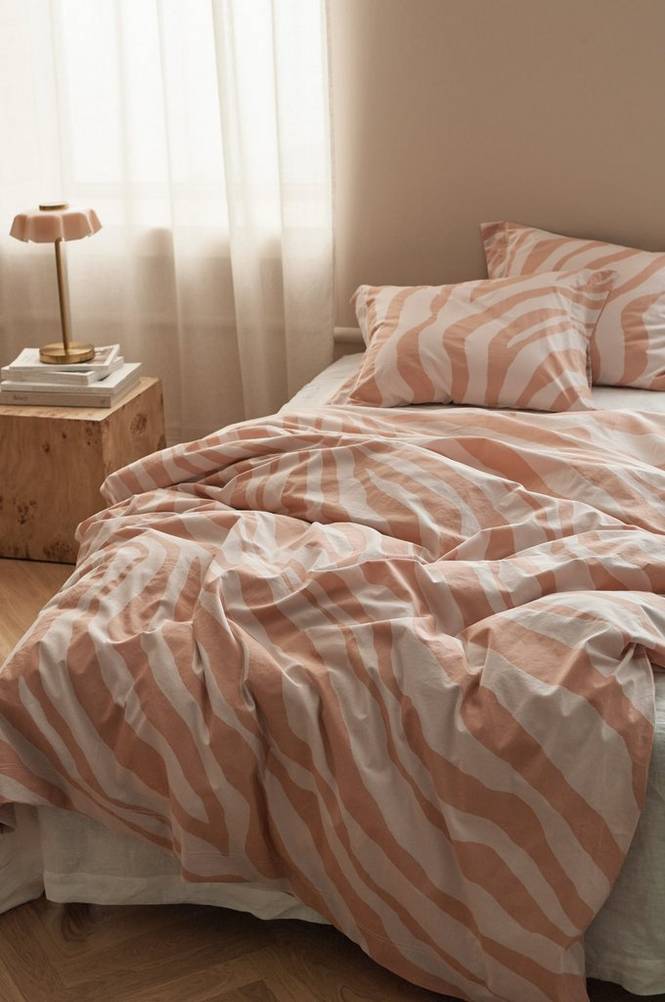 Påslakanset Juliette Zebra i ekologisk bomull 2 eller 3 delar