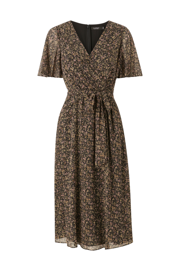Lauren Ralph Lauren - Kjole Poly Crinkle Got 58-Dress - Sort - 34
