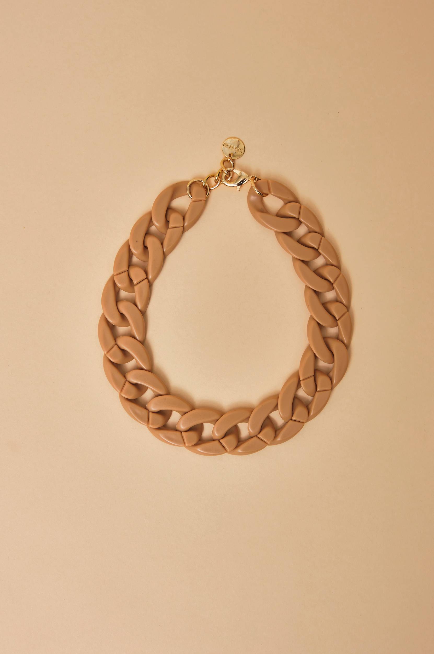 BOW19 Details - Halsband Big Chain Necklace - Beige - ONE SIZE