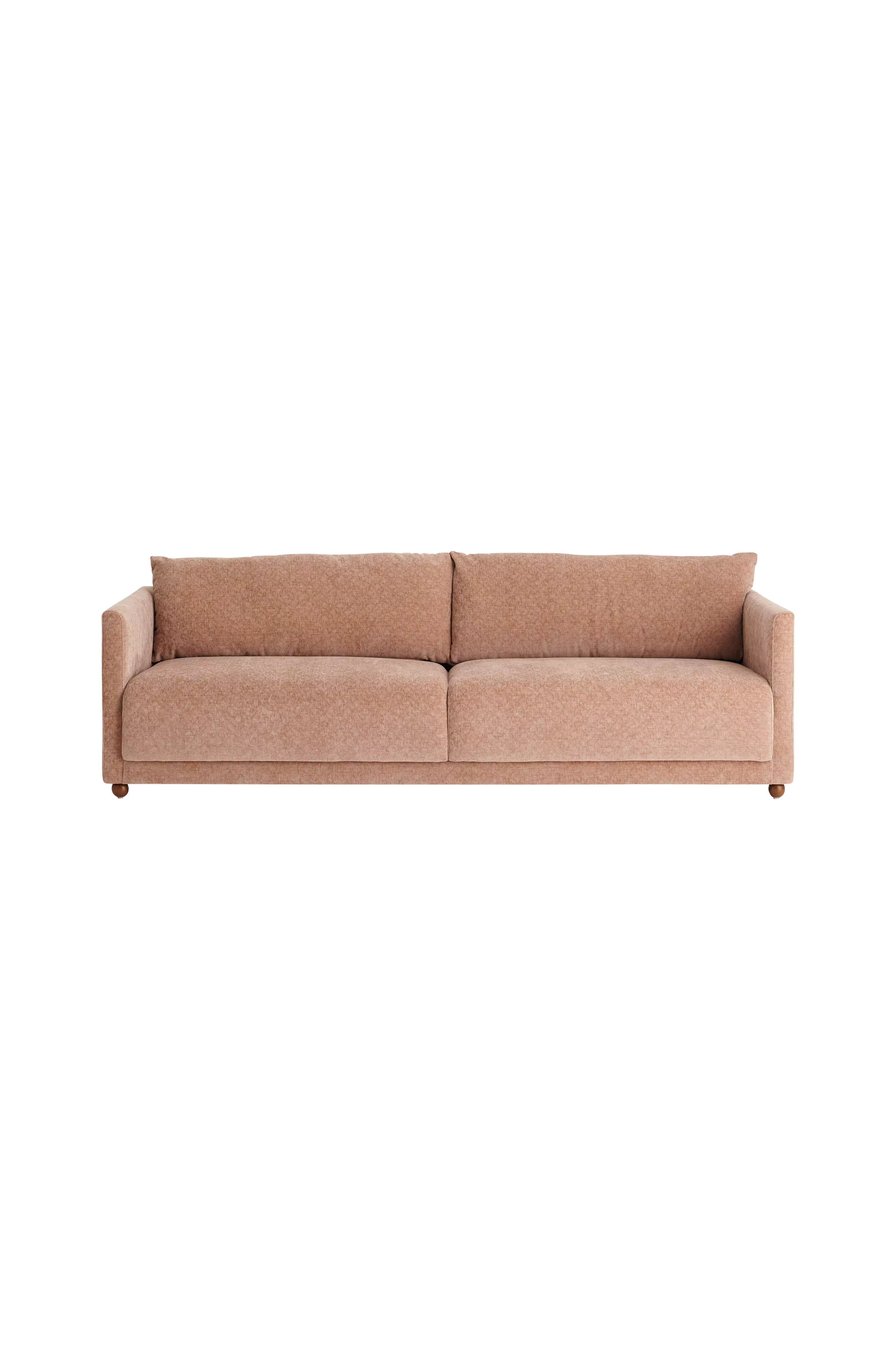 Asplina soffa i rosa klädsel