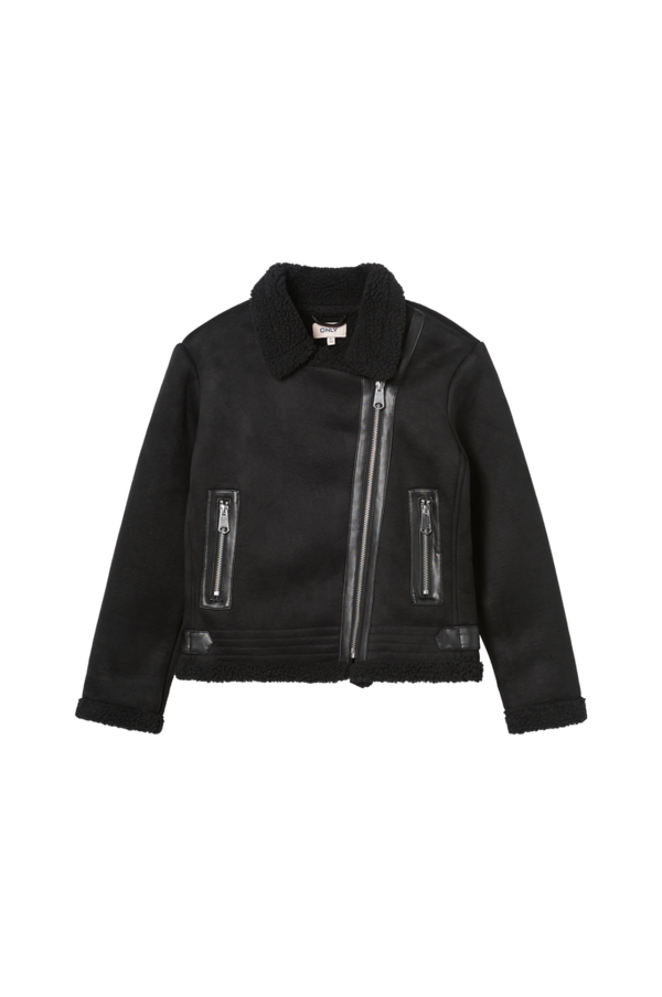 KIDS ONLY - Jakke kogDiana Bonded Aviator Jacket - Sort - 146