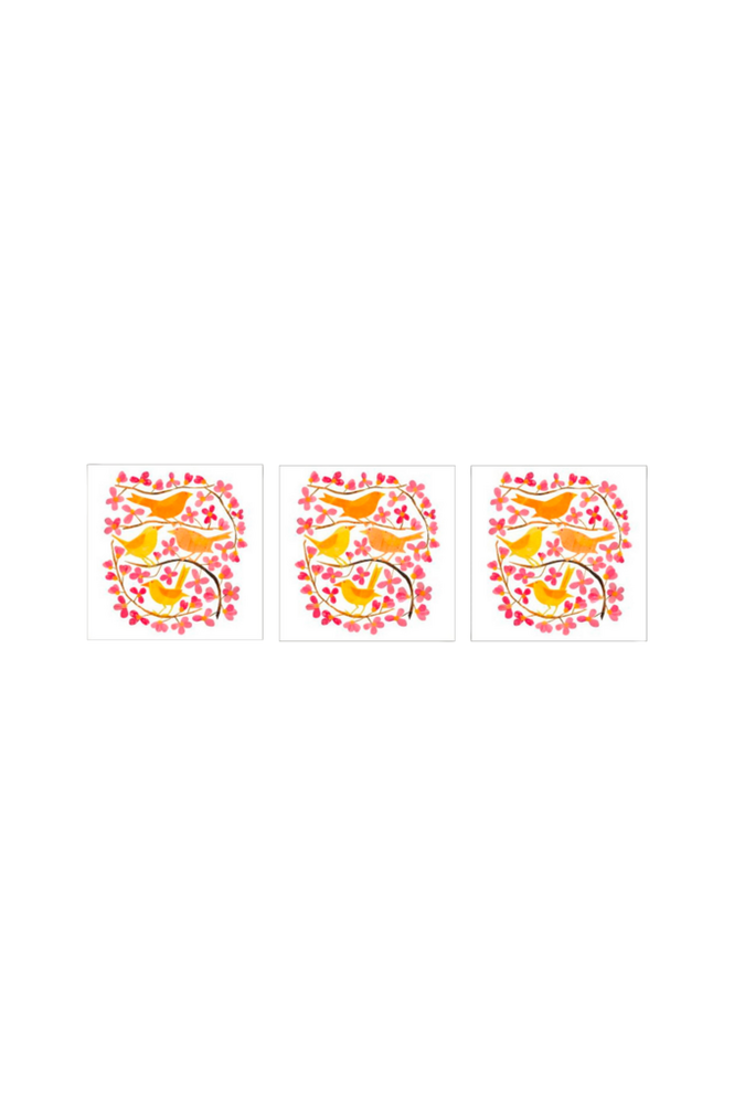 Servietter Cherry Blossoms Birds 33x33 cm 3 stk 20-pk