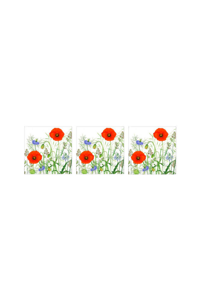 Servetter Poppy Field 33x33 cm 3 st 20-pack