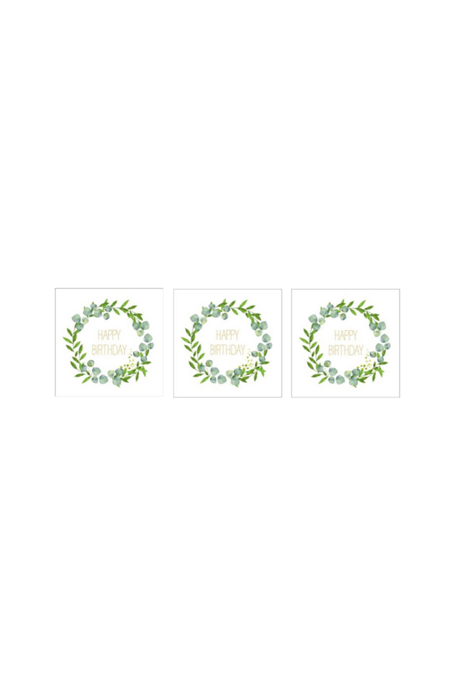 Servetter Happy B´day 33x33 cm 3 st 20-pack