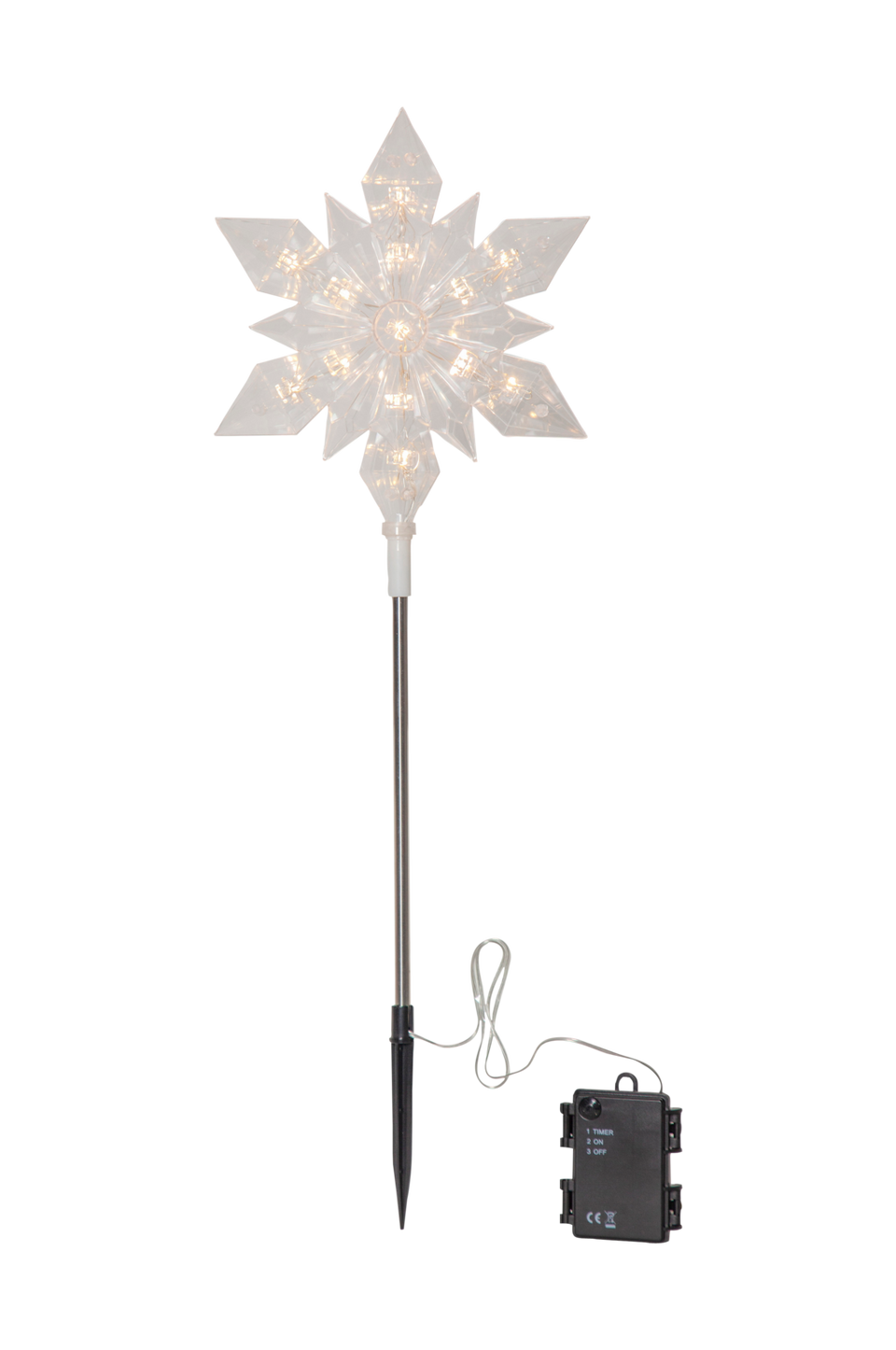 Star Trading Utomhusdekoration Flocke höjd 48 cm, transparent från Star Trading, bild 2