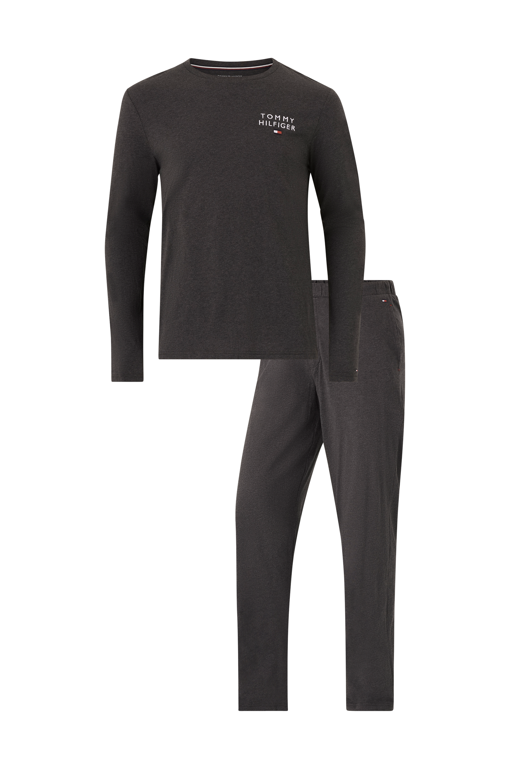 Hilfiger - Pyjamas LS PJ Set Jersey Self Fabric WB - XL - Nattøj - Tøj til mænd (31346990)