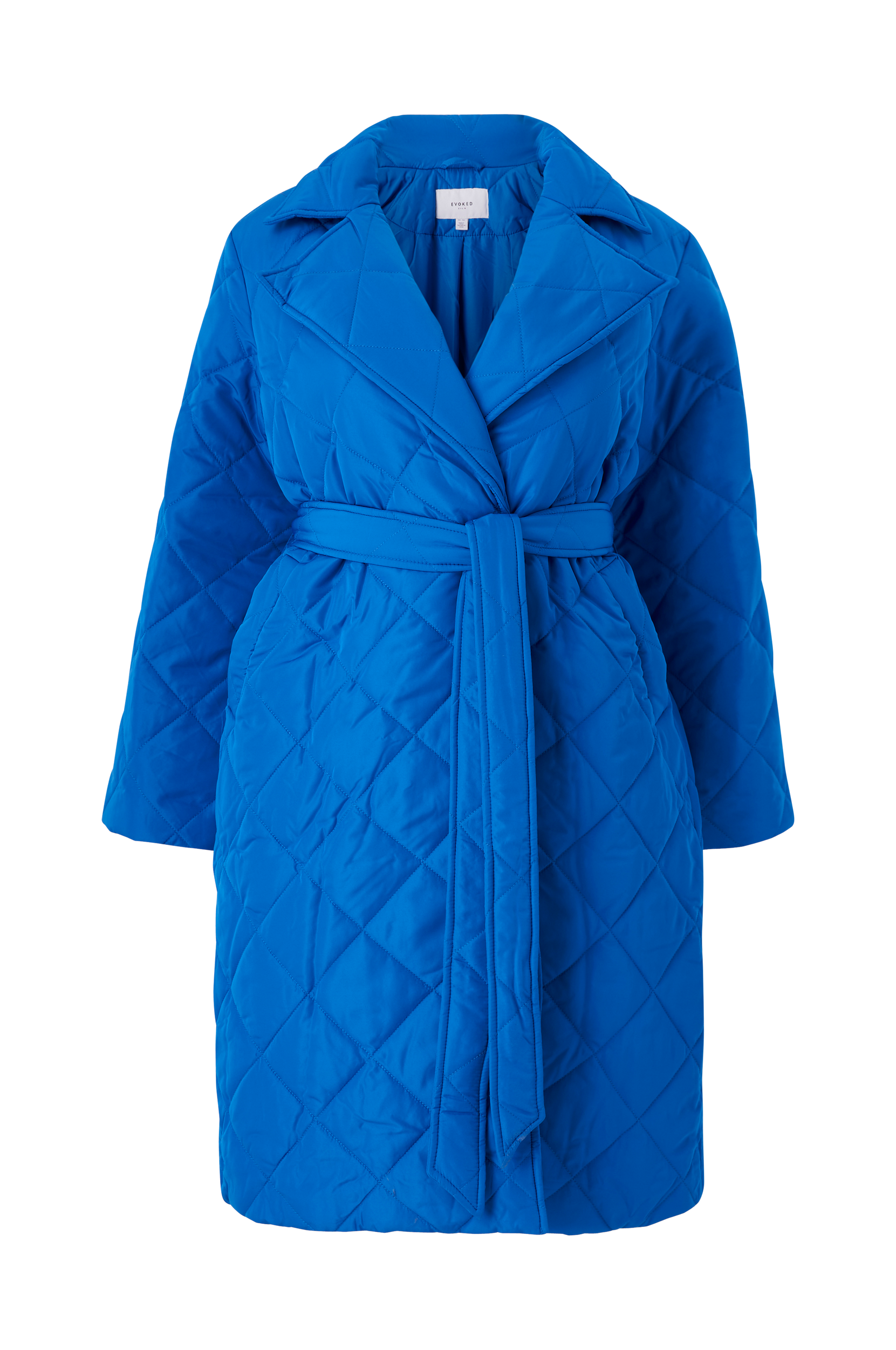 Evoked Vila - Frakke viMandie Long Coat - Blå - 46 - Jakker - Tøj til kvinder