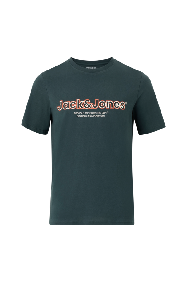 Jack & Jones - T-shirt jorLakewood Branding Tee SS Crew - Grøn - S