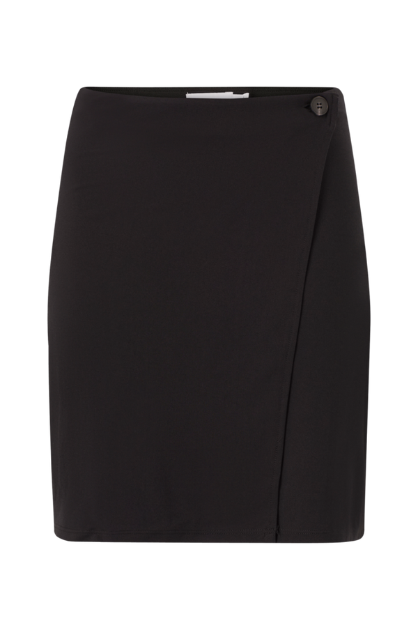 Vila - Slå-om nederdel viSavannah Short Skirt - Sort - 40