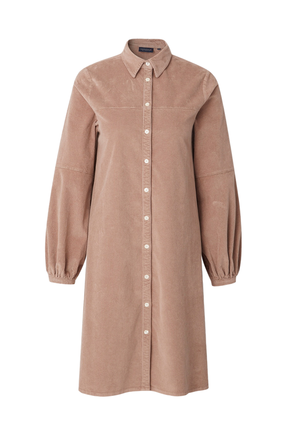Lexington - Skjortekjole Elaine Corduroy Shirt Dress - Brun - 34/36